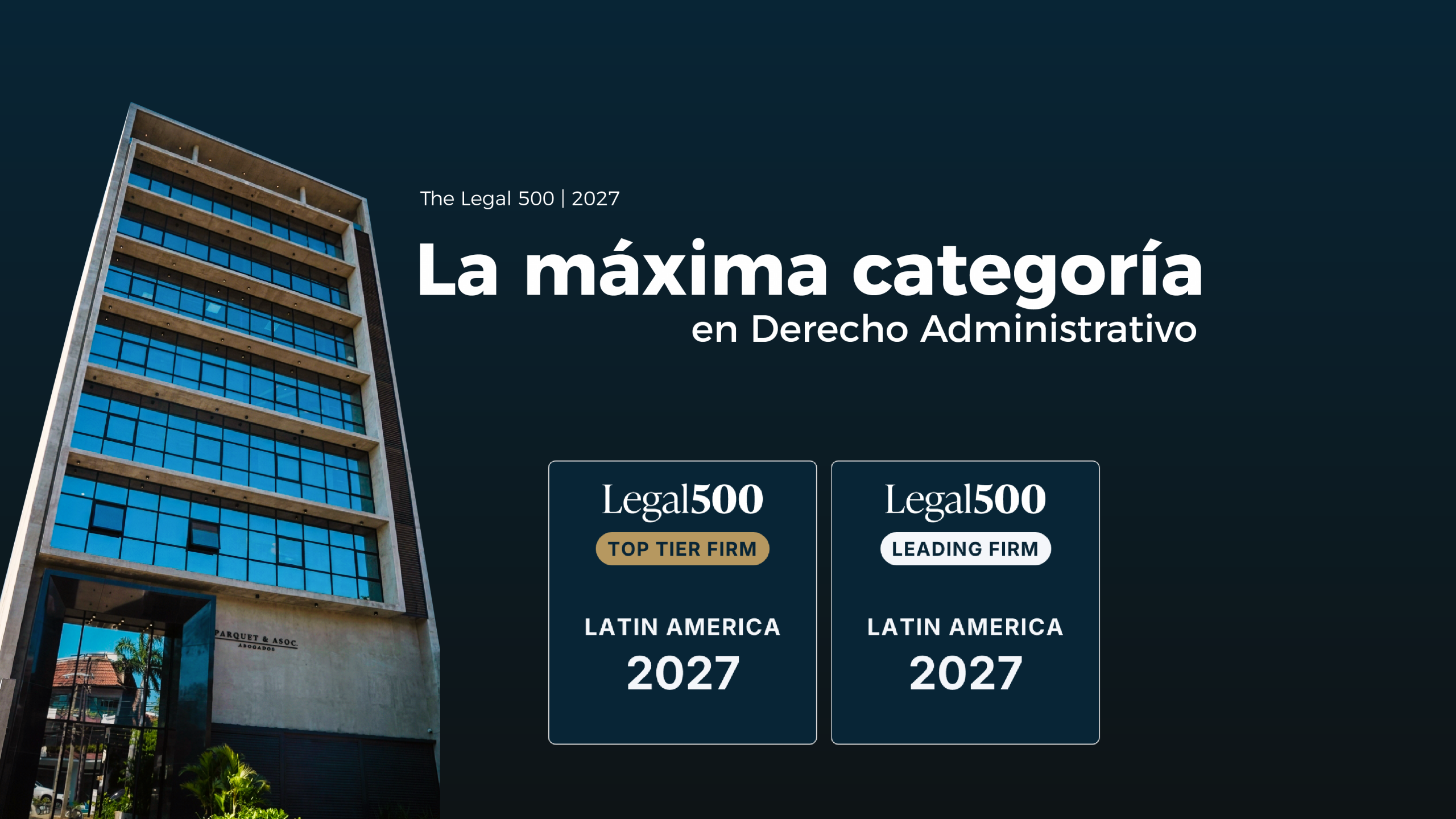 Parquet & Asociados se destaca en The Legal 500 Latin America 2027